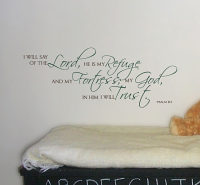 The Lord Refuge Wall Decal