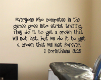 Everyone Who Competes Wall Decal   