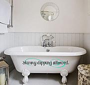 Skinny Dipping Allowed Wall Decals   