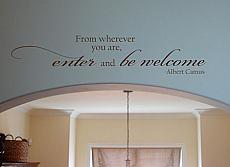 Enter & Be Welcome Wall Decal