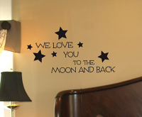 Moon And Back Decal