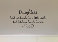 Daughters Hearts Hands  Wall Decals