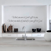 God's Gift to You Wall Decal 