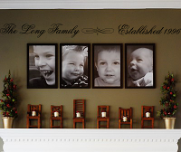 Family Established Wall Decal