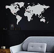 Places We've Been Map Wall Decal