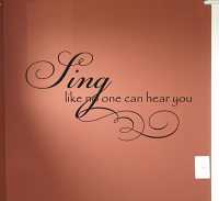 Sing Like No One Hear Wall Decals 