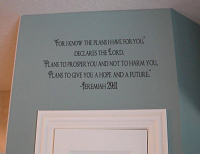 For I Know The Plans Wall Decal
