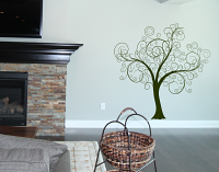Scrolled Tree Giant Wall Decal