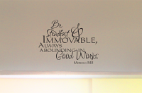 Be Steadfast Immovable Wall Decal