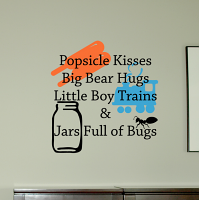 Popsicle Kisses Little Boy Wall Decal