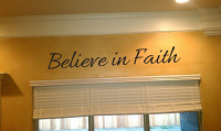 Believe in Faith Wall Decal