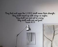 Isaiah 40:31 Wall Decal 