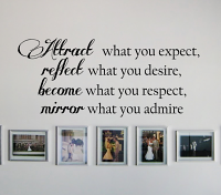 Attract What You Expect Wall Decal