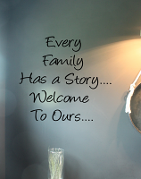 Family Story Welcome Wall Decal 