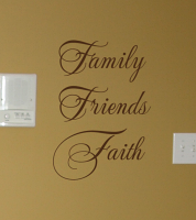 Family Friends Faith Wall Decal 