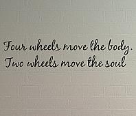 Two Wheels Move Soul Wall Decals  