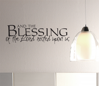Blessing of the Lord Wall Decal