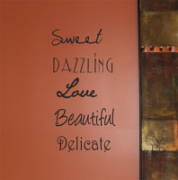 Sweet Dazzling Love Beautiful Delicate Wall Decal