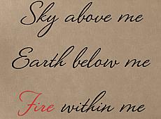 Sky Earth Fire Wall Decal Item