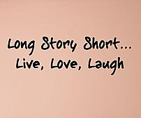 Long Story Short II Wall Decals   