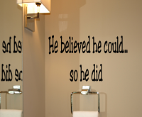 He Believed So He Did Wall Decals   
