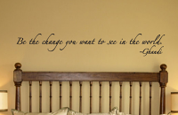 Gandhi Be The Change Wall Decals