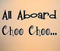 All Aboard Choo Choo Wall Decals  