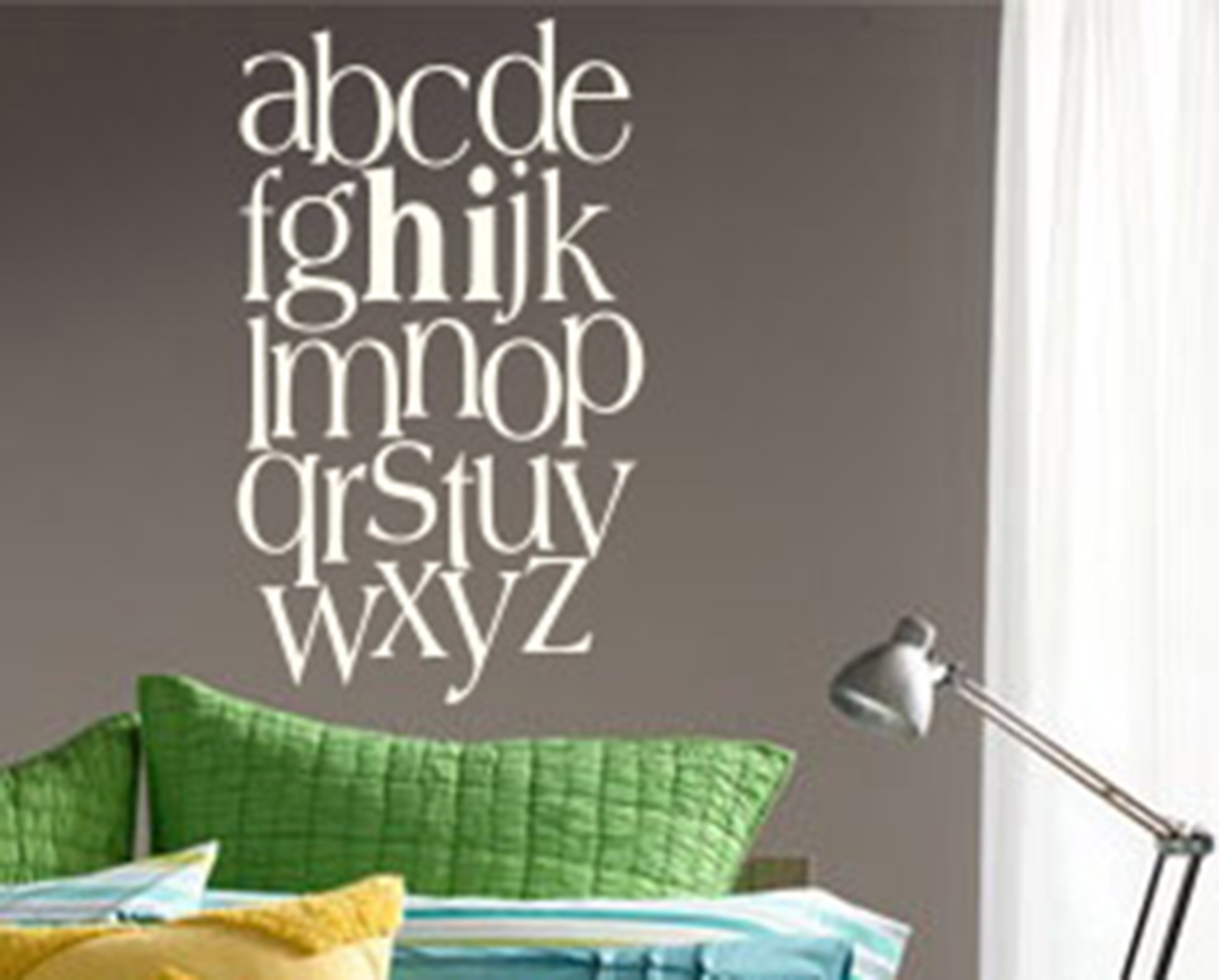 Alphabet ABC Quote Wall Decal Sticker Bedroom Home Room Art Vinyl