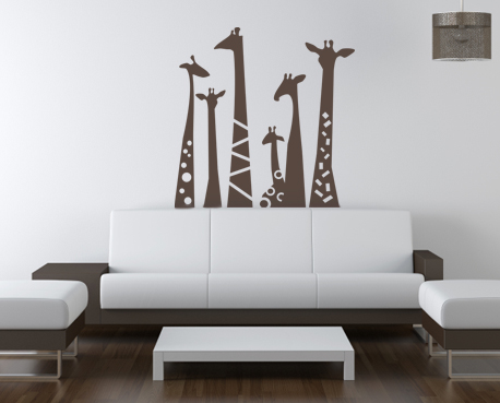 Giraffe Necks Wall Decal