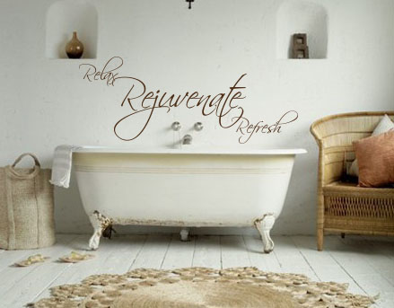 Relax Rejuvenate Refresh Wall Decal  
