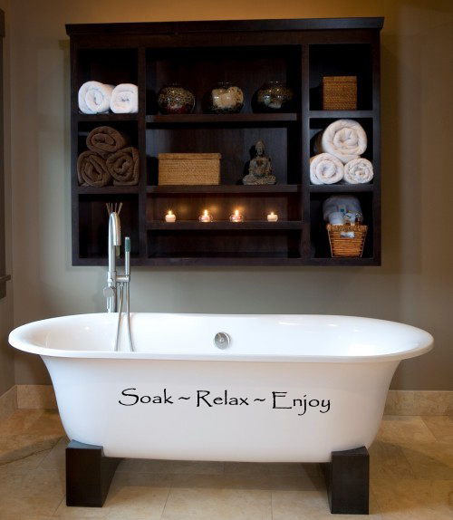 Soak Relax Enjoy Wall Decal