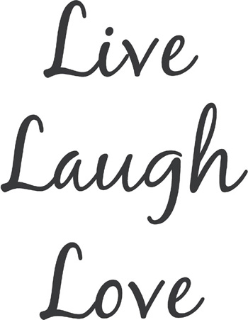 Live Laugh Love Blackjack Wall Decals