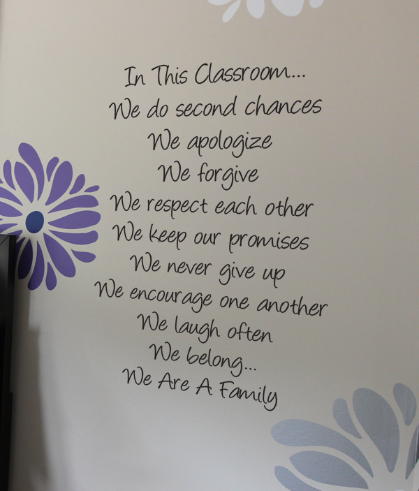 In This Classroom Wall Decals