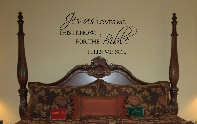 Jesus Loves Me Wall Decal