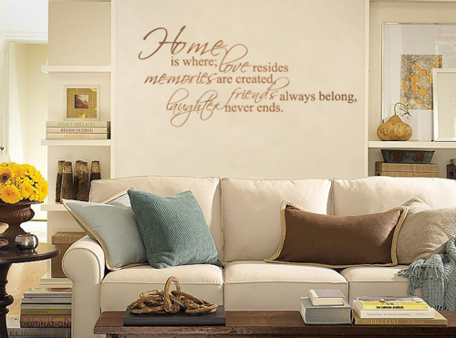 Home is Where Love Resides Wall Decal