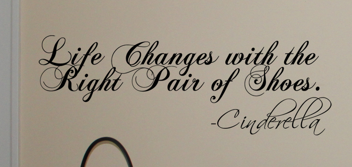 Life Changes Shoes Wall Decal