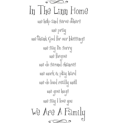 In This Home We Are Family | Wall Decals