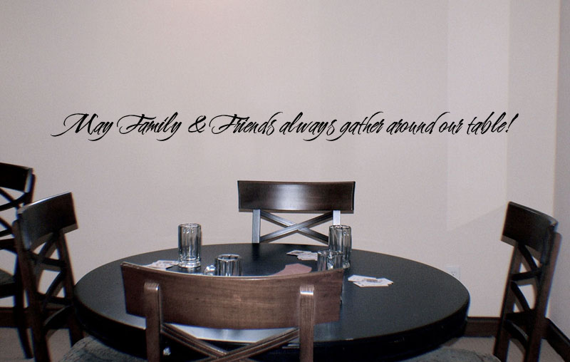 Friends Family Gather Table Wall Decal
