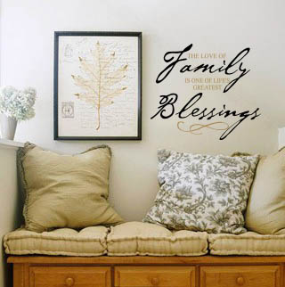 Family Blessings Wall Decal