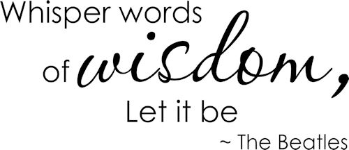 The Beatles Whisper Wisdom Wall Decals 