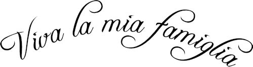 Viva La Mia Famiglia Wall Decals   