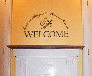 Welcome Arc Wall Decal