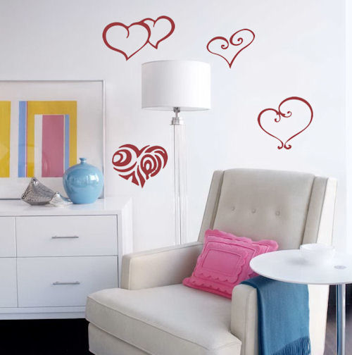 Heart Pack II Wall Decal