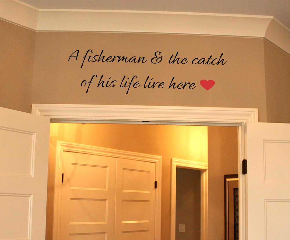 Fisherman Wall Decal 