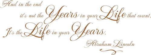 Years In Your Life | Wall Decals 