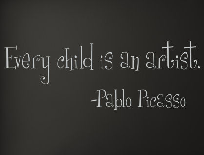 Picasso Child Artist Wall Decals   
