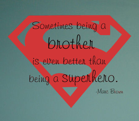 Superhero Brother Wall Decal Item 