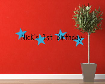 Boy Birthday Wall Decal