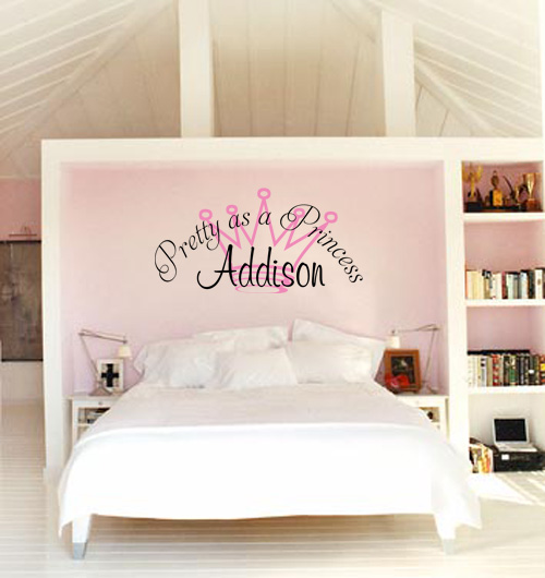 Pretty as a Princess Monogram Wall Decal