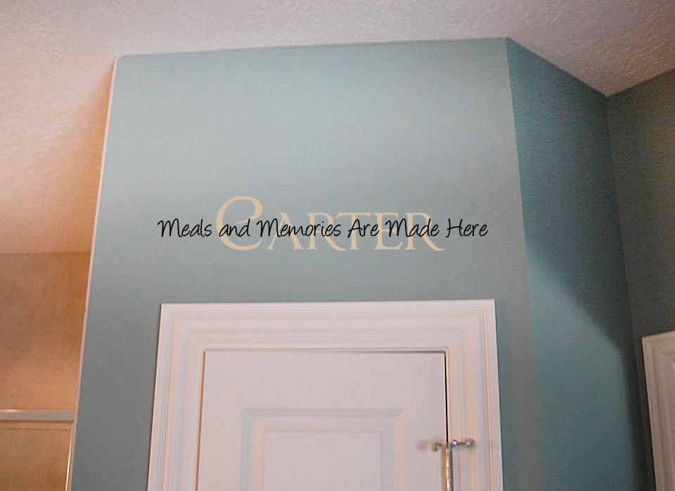 Meals Memories Name Wall Decal